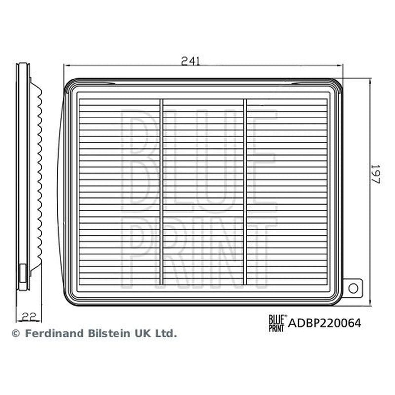 Blue Print Engine Air Filter ADBP220064