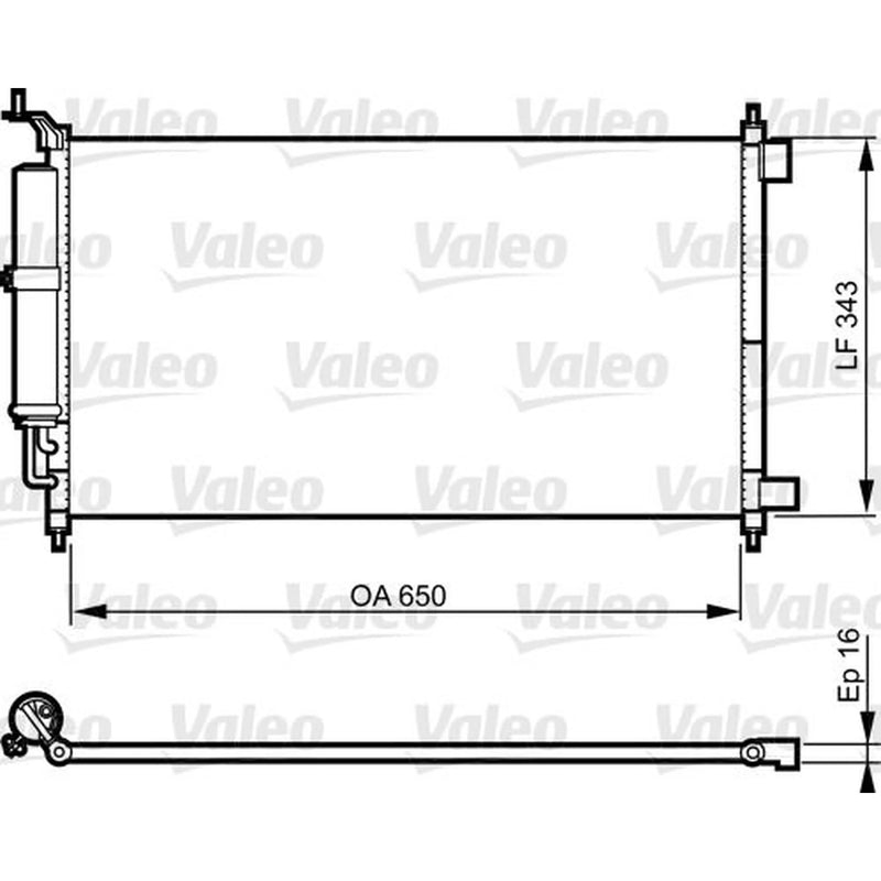 Valeo Air Conditioning Condenser 814221