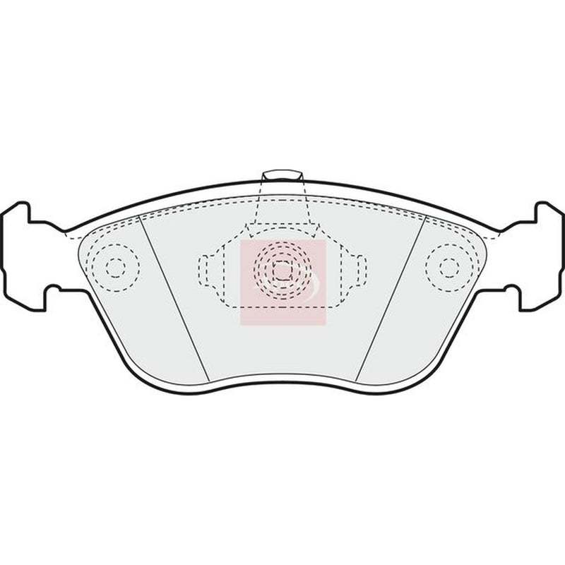 Apec Front Brake Pad Set fits Volvo C70 I 1997-2005 2.4