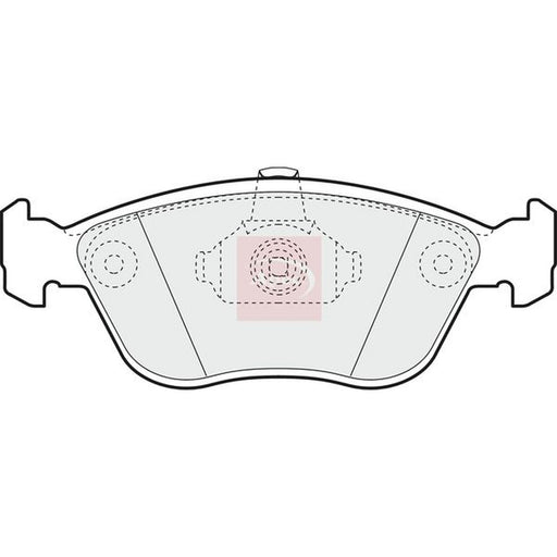 Apec Front Brake Pad Set fits Volvo C70 I 1997-2005 2.4