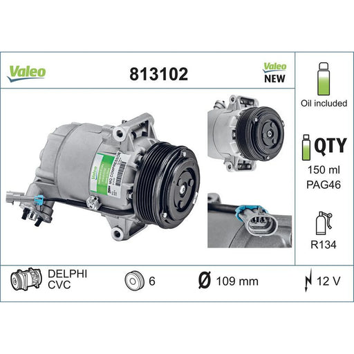 Valeo Air Conditioning Compressor 813102