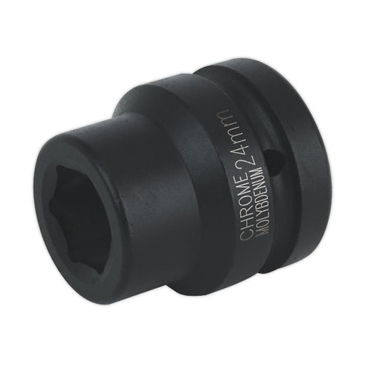 Sealey Impact Socket 24mm 1"Sq Drive IS124 Sealey - Dynamic Drive