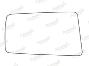 Summit Stick-On Standard Mirror Glass fits Daihatsu Charade RHS Summit - Bars 4 Cars