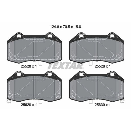 Textar Front Brake Pad Set 2552801