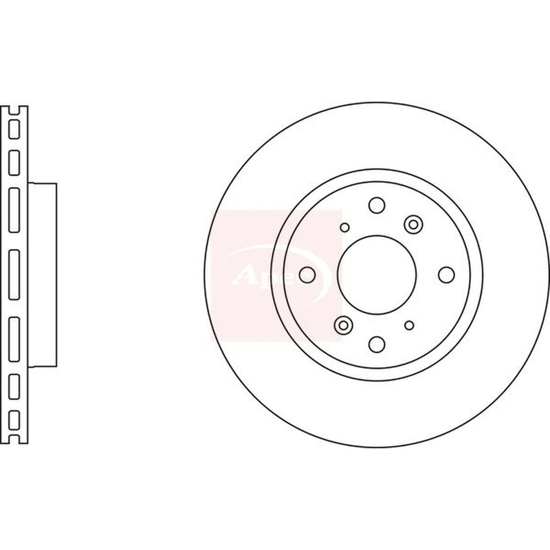 Apec Front & Rear Brake Discs & Pads fits Honda Accord 1998-2003 2.0