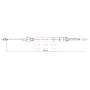 Apec Handbrake Cable Right Rear CAB1651