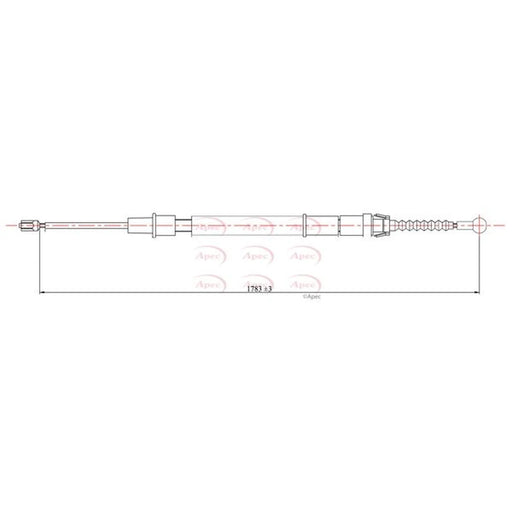 Apec Handbrake Cable Right Rear CAB1651