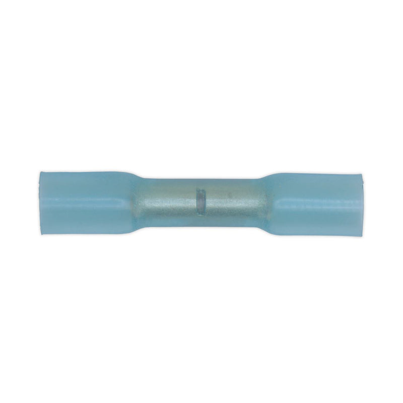 Sealey Heat Shrink Butt Connector Terminal 5.8mm Blue Pack of 50 BTSB50 Sealey  - Dynamic Drive