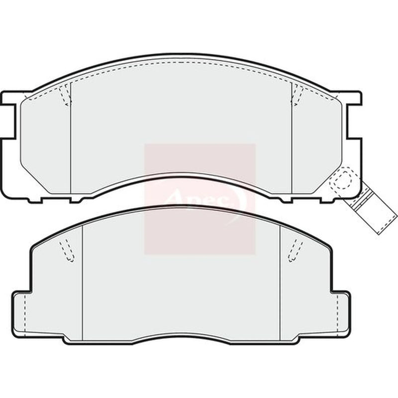 Apec Front Brake Pad Set PAD744