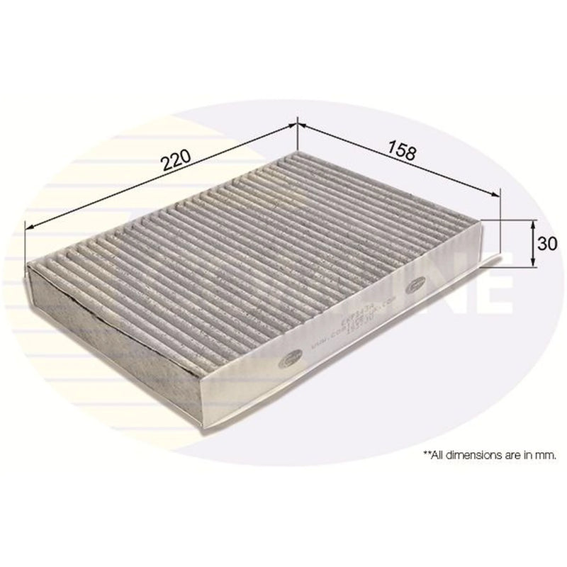 Comline Cabin Air Filter (Pollen Filter) fits Alfa Romeo Tonale 2022 on