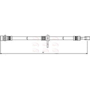 Apec Brake Hydraulic Hose Line Rear fits Honda Cr-V III 2006-2012 2.0 2.2 2.4