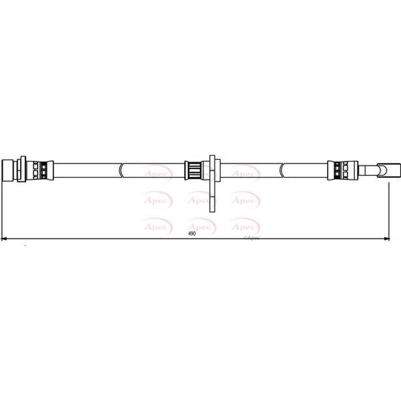 Apec Brake Hydraulic Hose Line Rear fits Honda Cr-V III 2006-2012 2.0 2.2 2.4