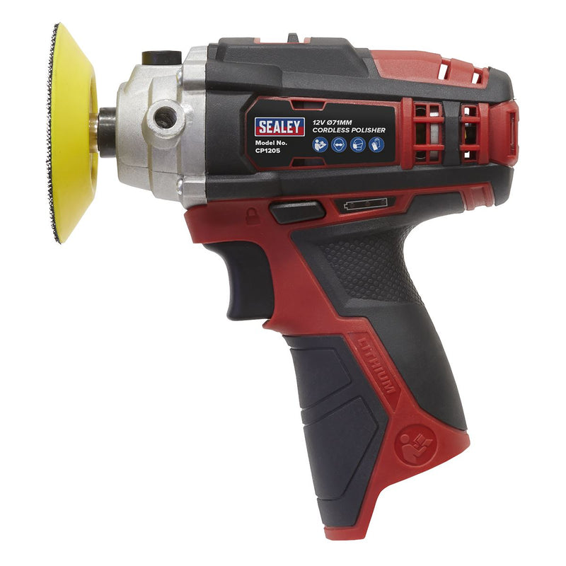 Sealey Cordless Polisher71mm 12V SV12 Series Body Only CP1205 Sealey - Dynamic Drive