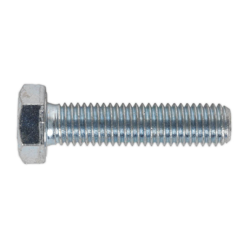 Sealey HT Setscrew M12 x 50mm 8.8 Zinc Pack of 25 SS1250 Sealey - Dynamic Drive