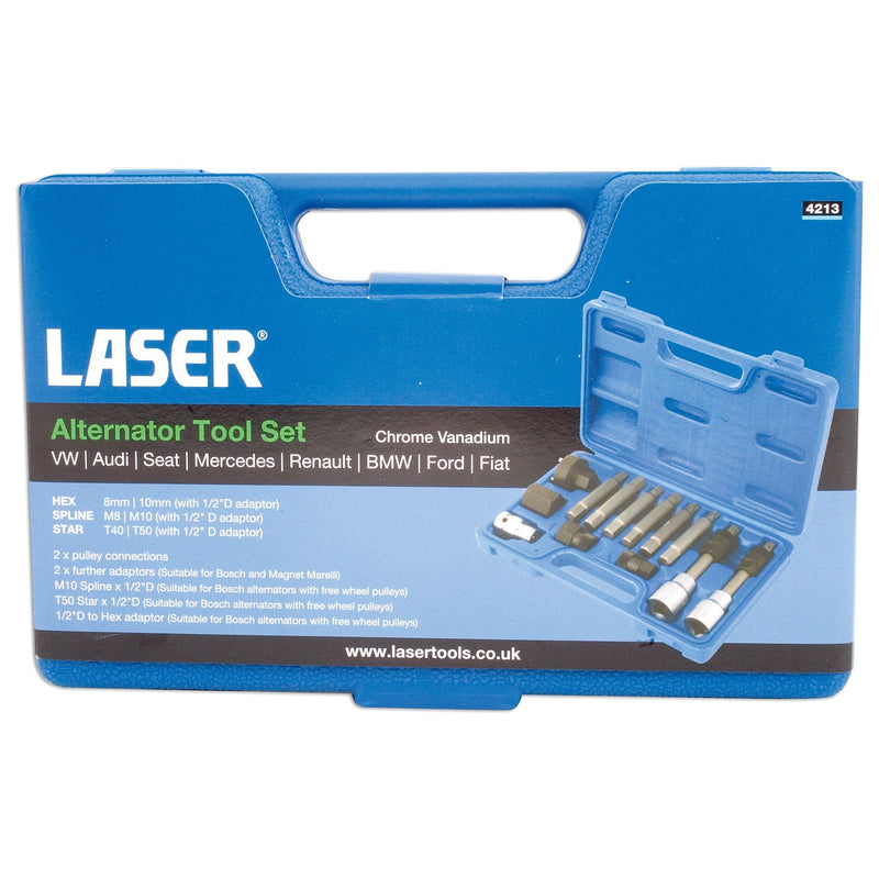 Laser Alternator Tool Set 13pc 4213 Laser - Dynamic Drive