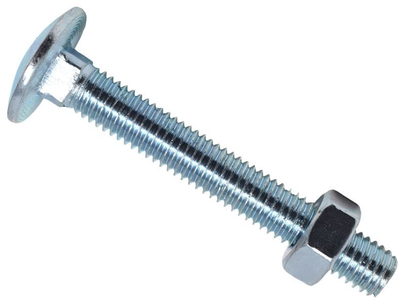 METALMATE Cup Square Hex Bolt & Nut ZP M8 x 60mm Box 25 METALMATE� - NN4 Online