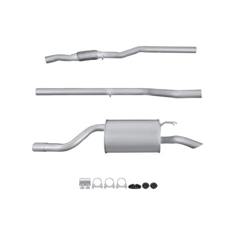 Hella End Silencer Rear fits Fiat Idea 2004 on 1.3