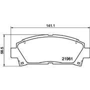 Mintex Front Brake Pad Set fits Toyota Avensis 1997-2003 1.6 1.8 2.0