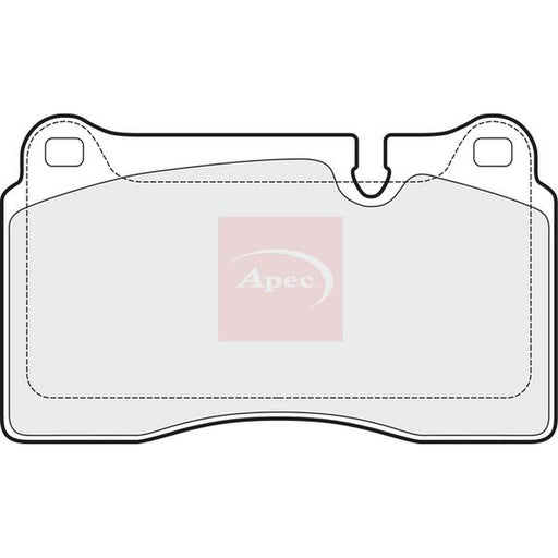 Apec Front Brake Pad Set fits Land Rover Range Rover 2002-2012 4.2 4.4
