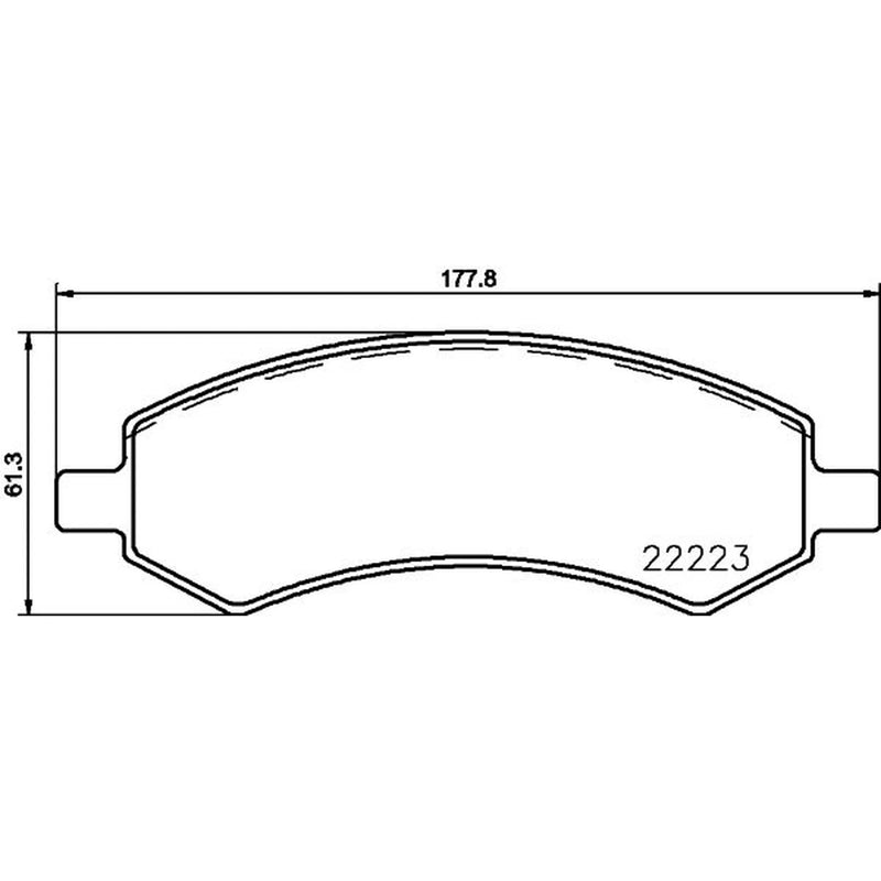 Mintex Front Brake Pad Set fits Dodge Durango 2007-2008 4.7