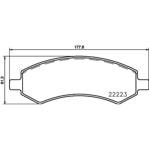 Mintex Front Brake Pad Set fits Dodge Durango 2007-2008 4.7