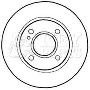 Key Parts Front Brake Vented Discs & Pads fits Ford Fiesta VI 2008-2018