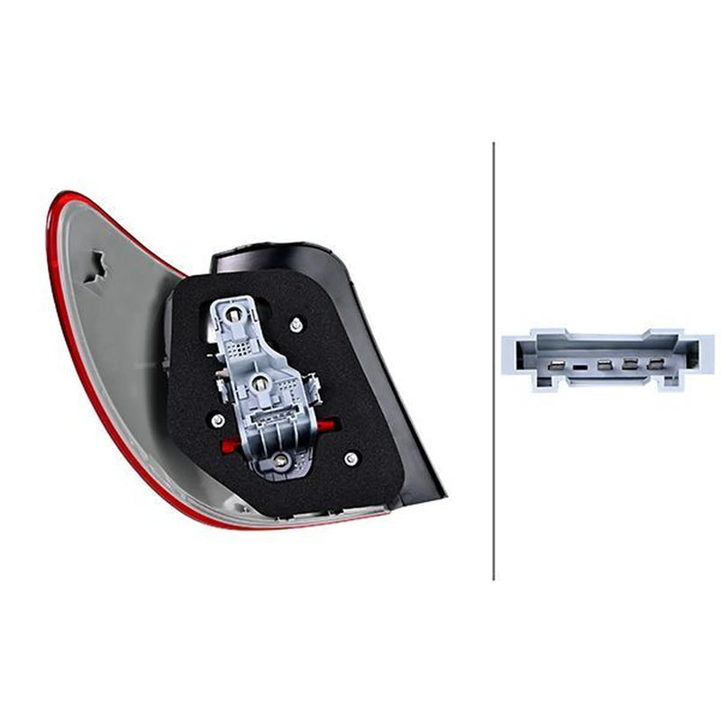 Hella Tail Light / Lamp PY21W Right fits Mercedes-Benz B-Class Sports Tourer