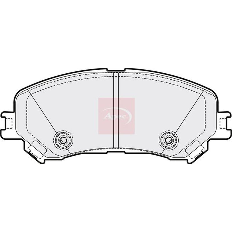 Apec Front Brake Pad Set fits Renault Arkana I 2021 on 1.6