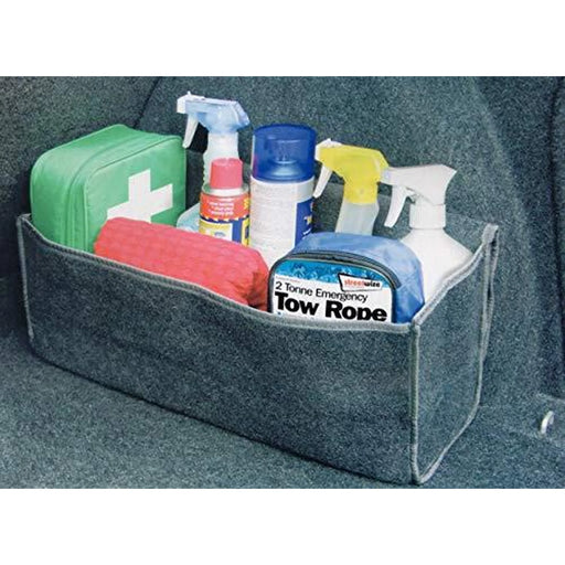 Streetwize Car Boot Organiser Large Carpet Storage Bag Tools Travel Tidy Hook