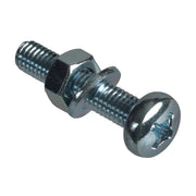 ForgeFix Machine Screw Pozi Compatible Pan Head ZP M6 x 30mm ForgePack 8