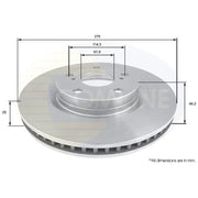 Comline Front & Rear Brake Discs & Pads fits Toyota Prius Plus 2011 on 1.8