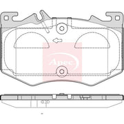 Apec Front Brake Pad Set fits Mercedes-Benz A-Class 2018 on 177.051