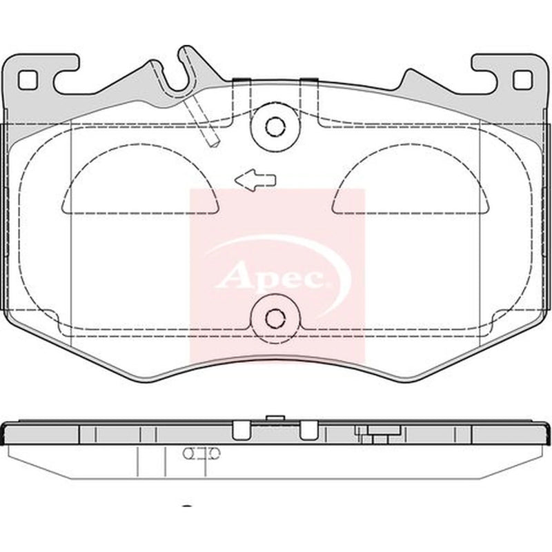 Apec Front Brake Pad Set PAD2358