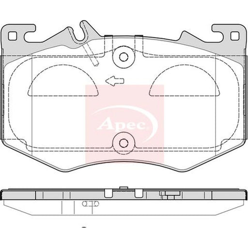 Apec Front Brake Pad Set PAD2358
