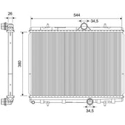 Valeo Engine Radiator 701174