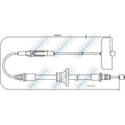 Apec Handbrake Cable Front BBC3488