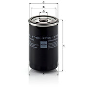 MANN-FILTER Engine Oil Filter W 719/33