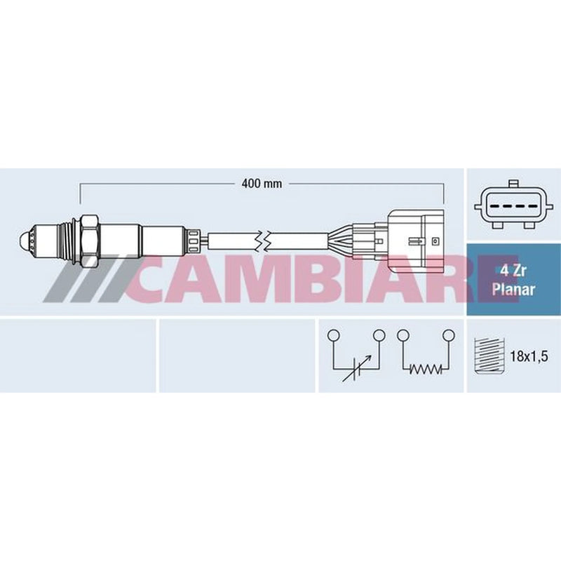 Cambiare O2 Lambda Oxygen Sensor before catalytic converter fits Dacia Dokker
