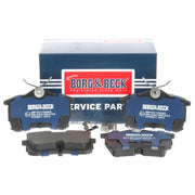 Borg & Beck Rear Brake Discs & Pads fits Honda Accord VII 2003-2008 2.0 2.2 2.4
