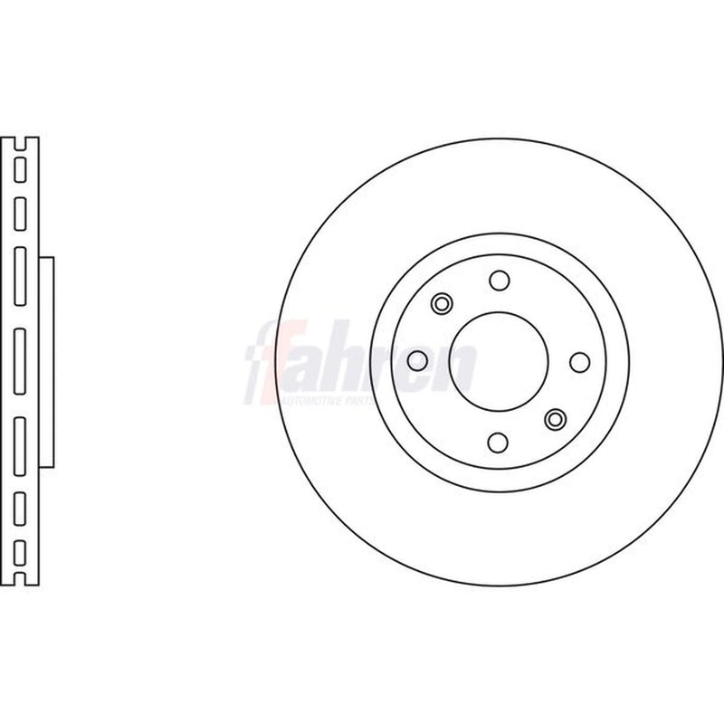 Fahren Front & Rear Brake Discs & Pads fits Peugeot 208 I 2012-2019 1.6