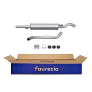 Hella End Silencer Rear fits VW Golf 1974-1984 1.1 1.3 1.5 1.6