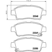 Mintex Front Brake Pad Set fits Toyota Yaris/Vitz 1999-2005 1.0 1.3 1.4