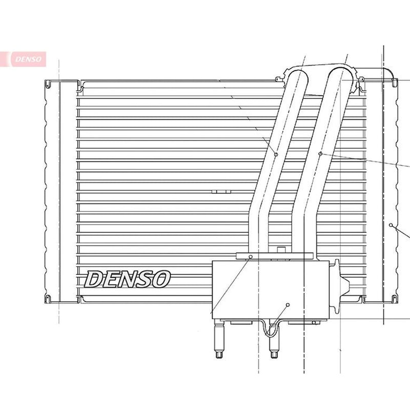 Denso Air Conditioning Evaporator fits Citroën Dispatch II 2007-2016 1.6 2.0