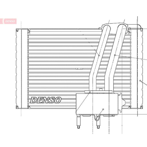 Denso Air Conditioning Evaporator fits Citroën Dispatch II 2007-2016 1.6 2.0