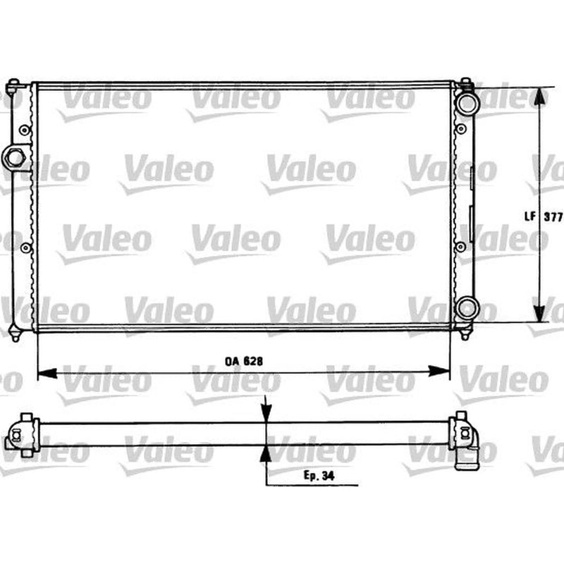 Valeo Engine Radiator 731265