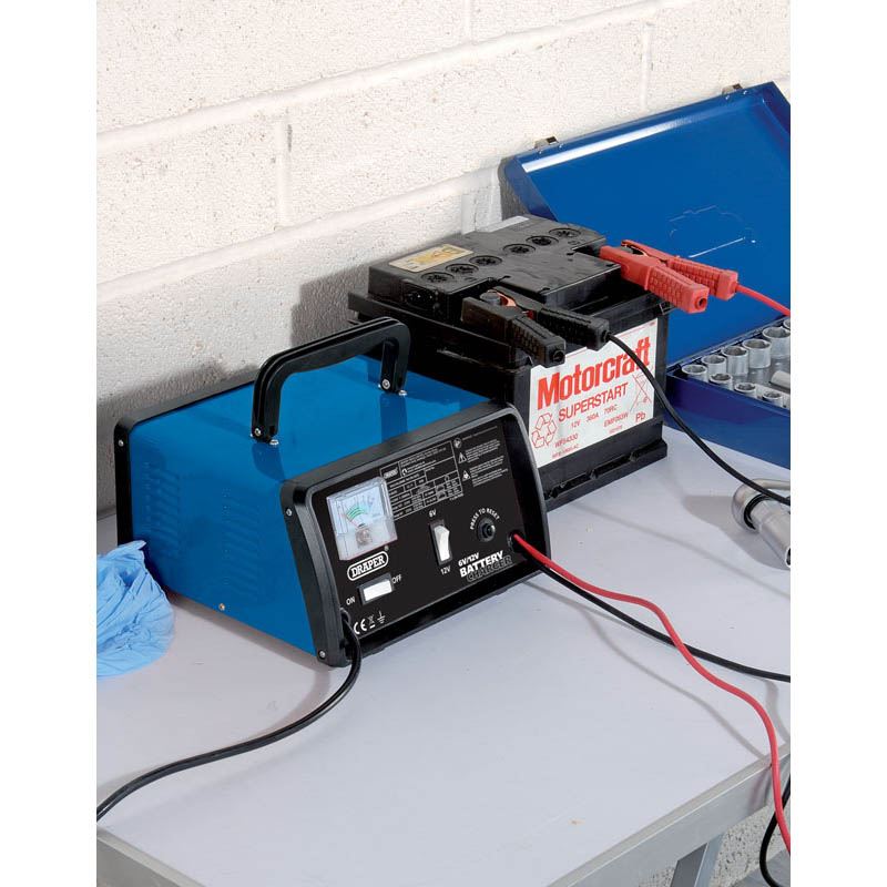 Draper 6/12V Battery Charger, 4.2A 20486 Draper - Dynamic Drive