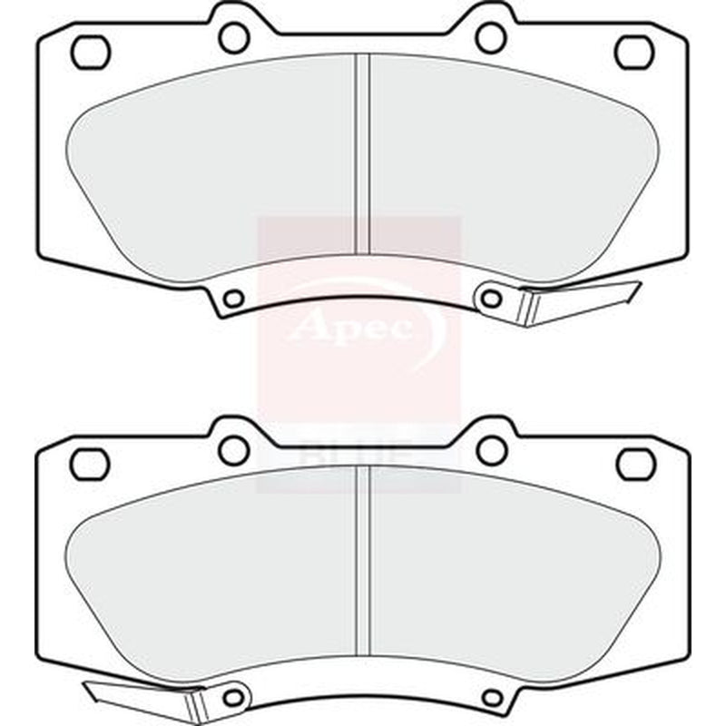 Apec Front Brake Pad Set fits Toyota Hilux Vigo VII Pickup 2005-2015 2.5 3.0
