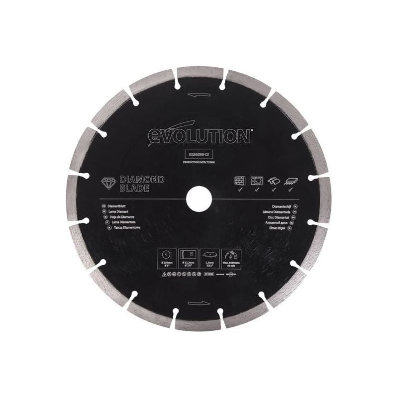 Evolution General Purpose Diamond Blade 230 x 22.2mm Evolution - Dynamic Drive