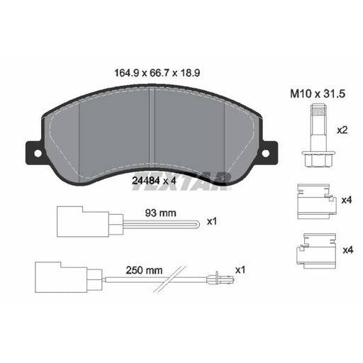Textar Front Brake Pad Set 2448401