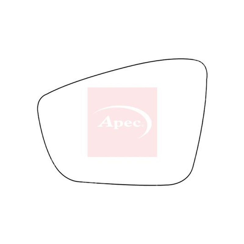 Apec Exterior Wing Mirror Glass Left fits Seat Mii 2011-2020 1.0